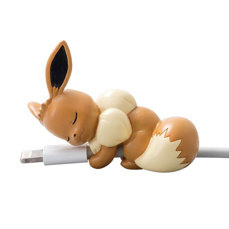image-Bite Cartoon Cable Protector - Green Sleeping Cat