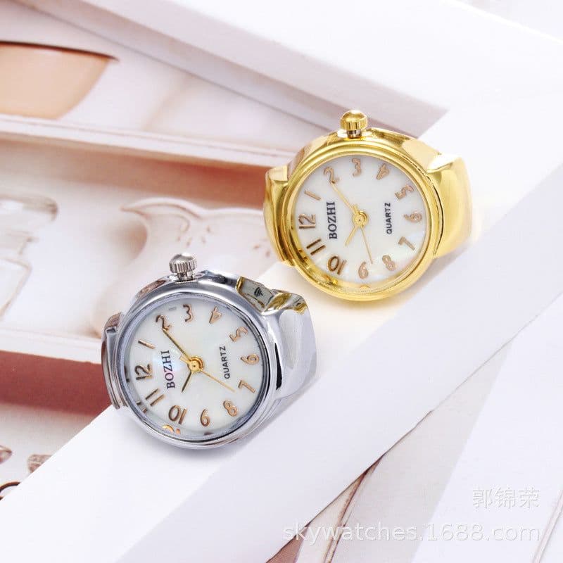 image-Gogoey Digital Ring Watch Gold