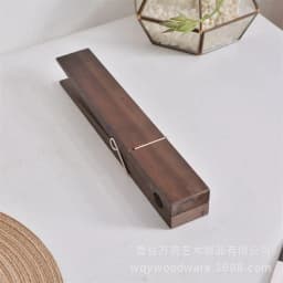 image-Wooden Clothes Drying Clip - Modern White