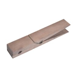 image-Wooden Clothes Drying Clip - Modern White