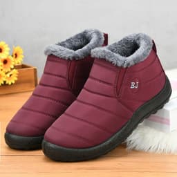 image-Gull Heron Cotton Boots - Red Women's Size 37