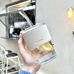 image-Fuyou Glass Water Cup 450ml - Transparent