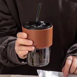 image-Fuyou Glass Water Cup 450ml - Transparent