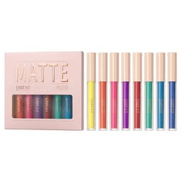 image-QIBEST Matte Liquid Eyeshadow 8 Color Set - Khaki