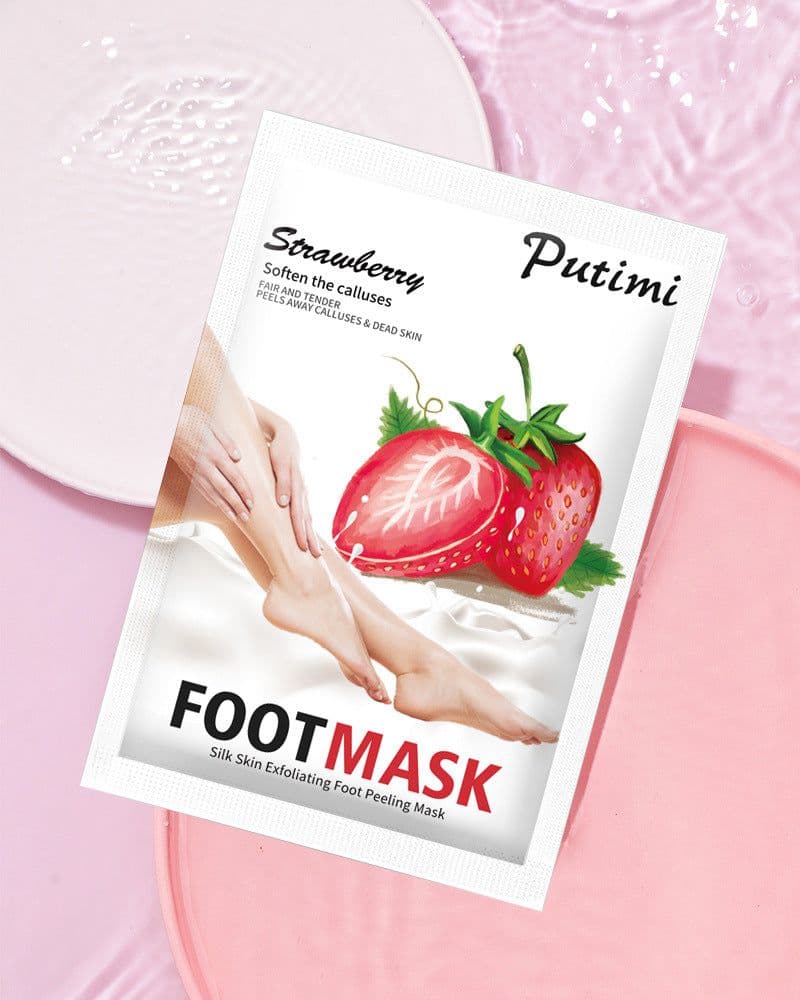 image-efero foot mask, horny calluses, dead skin, rose foot mask, putimi manufacturer, Longwei