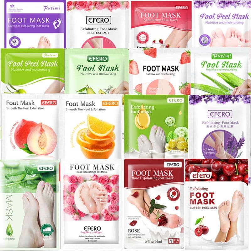 image-efero foot mask, horny calluses, dead skin, rose foot mask, putimi manufacturer, Longwei