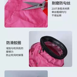 image-Hair Drying Cap - Starry Pink