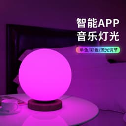 image-Atmosphere light bedroom bedside night light cyberpunk atmosphere light music rhythm bluetooth APP smart desk lamp