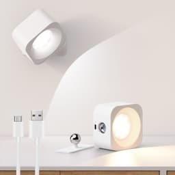 image-USB LED Bedside Night Light - Touch Control Magnetic