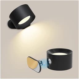 image-USB Rechargeable LED Wall Lamp - Touch Control Bedside
