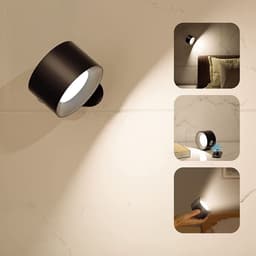 image-USB Rechargeable LED Wall Lamp - Touch Control Bedside
