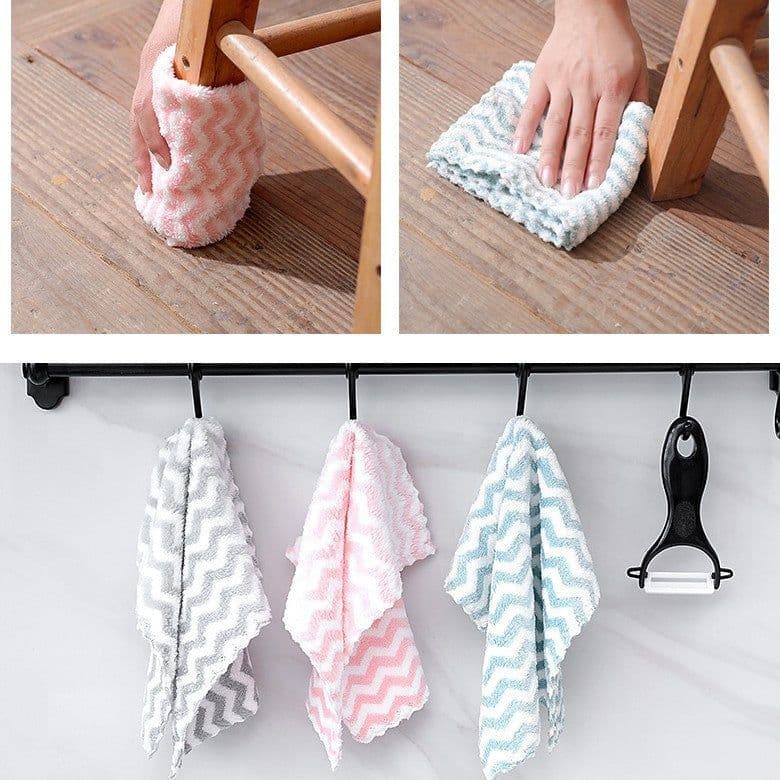 image-Cationic Dishcloth - Water Absorbent Double-Sided