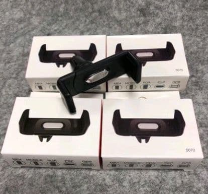 image-Car Phone Holder For Phone In Car Air Vent Mount Stand No Magnetic Mobile Phone Holder Universal Gravity Smartphone Cell Support