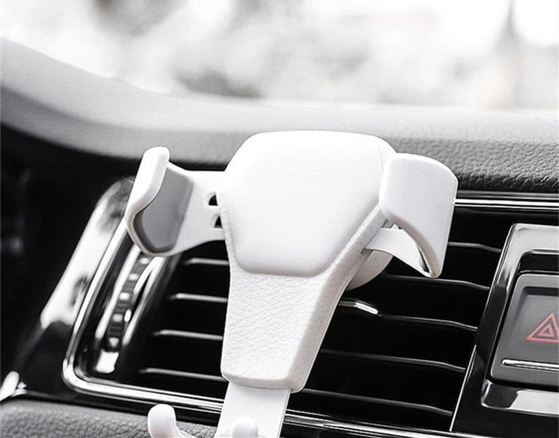 image-Car Phone Holder For Phone In Car Air Vent Mount Stand No Magnetic Mobile Phone Holder Universal Gravity Smartphone Cell Support