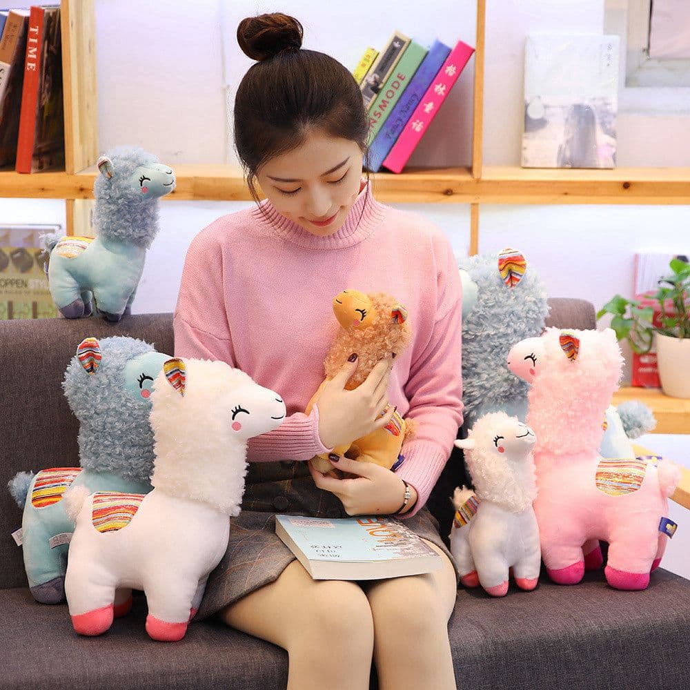 image-Alpaca Llama Plush Toy Doll Animal Stuffed Animal Dolls