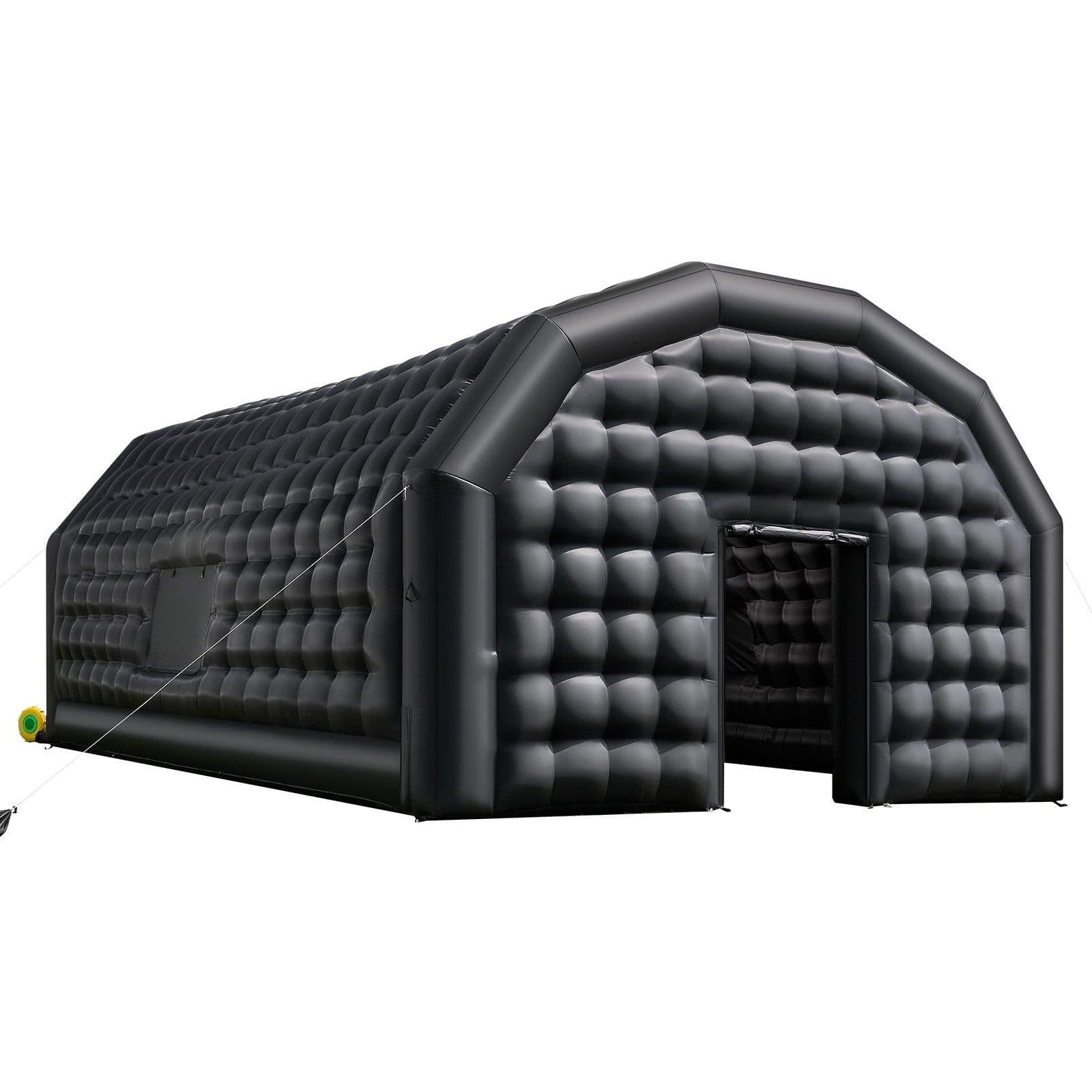 image-VEVOR Inflatable Nightclub, 29.5 x 19.7 x 13.1 ft Inflatable Party Tent with 1100W Blower & Sandbag, Ventilated Blow up Night Club with 2 Windows, Air Cube House for Event Birthday Wedding Party