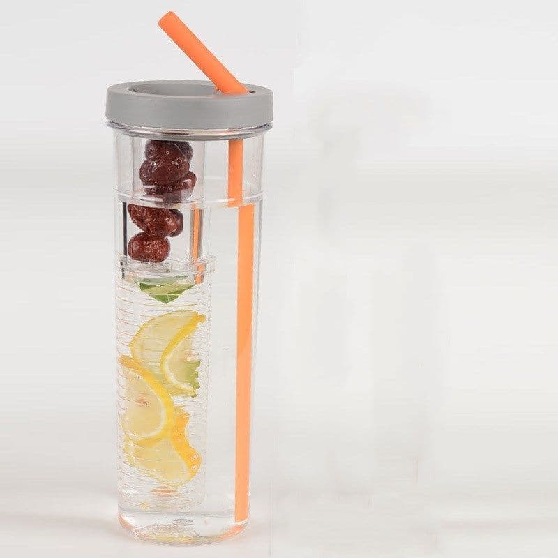 image-Multifunctional water cup with straw