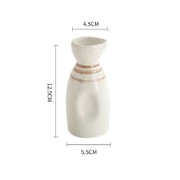 image-Japanese Style Ceramic Wine Pot - Handmade Baijiu Carafe