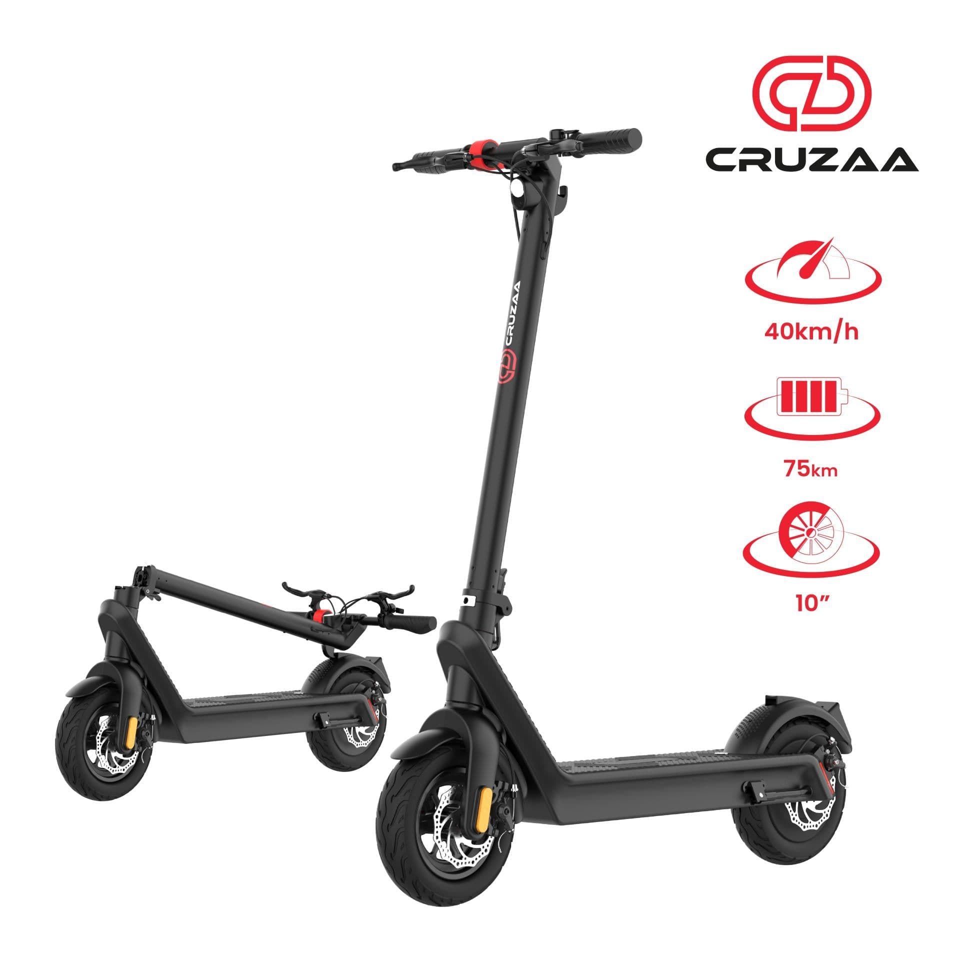 image-The Commuta Pro Max Electric Foldable Scooter - 75km Range and 40kmh Max Speed. - ships from US
