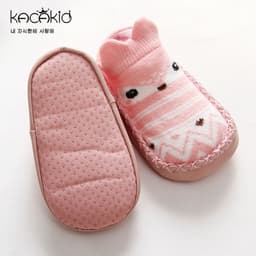 image-Wholesale spring children's socks men and women baby cartoon baby shoes and socks non-slip soft bottom toddler socks leather bottom children's floor socks