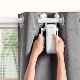 image-VEVOR Automatic Curtain Opener, APP and Remote Control, Hub Included, Electric Smart Curtain Opener Compatible with Alexa and Google Home, Timed Opening and Closing, Silent Mode, for Roman Rods