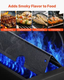 image-VEVOR Flavorizer Bars, 17 inch Grill Replacement Part, for Weber Genesis ll 310 315 335 340, E/S 325s, ES/SX 325s, E/S 335, EX/SX/EPX-335 Grills, Porcelain-enameled Steel Thicker Heat Plate, 5 Pack