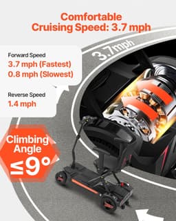 image-VEVOR 4-Wheel Electric Mobility Scooter for Adults & Seniors, Integrated Foldable Mobility Scooter with 9.3 Miles Long Range, All Terrain Travel Wheelchair with 9° Climbing Capacity & 265LBS Loading