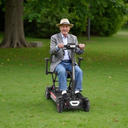 image-VEVOR 4-Wheel Electric Mobility Scooter for Adults & Seniors, Integrated Foldable Mobility Scooter with 9.3 Miles Long Range, All Terrain Travel Wheelchair with 9° Climbing Capacity & 265LBS Loading