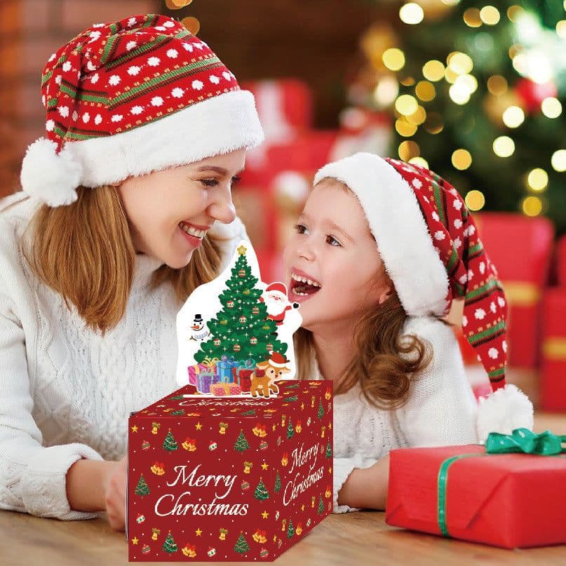 image-Red Christmas Money Box Christmas Party Decoration