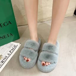 image-Fuzzy Slippers Women House Shoes Fluffy Bedroom Slippers