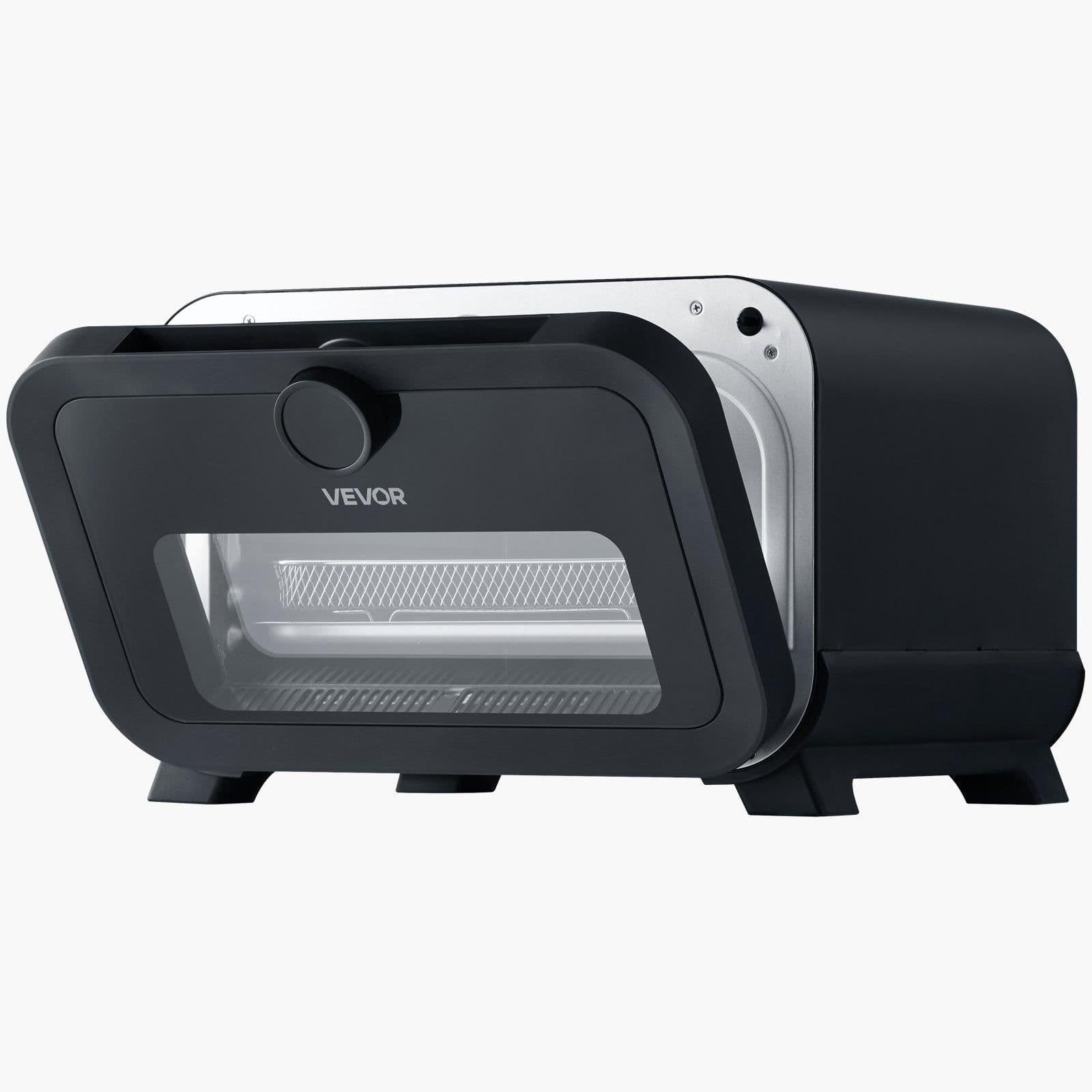 image-VEVOR Pizza Oven, 8 Presets Electric Pizza Ovens Air Fry Combo, 12-Inch Indoor Pizza Maker Smart Knob Control , 750°F Max Temp, IPX4 Waterproof Countertop Pizza Cooker w/Pizza Stone,Fry Basket
