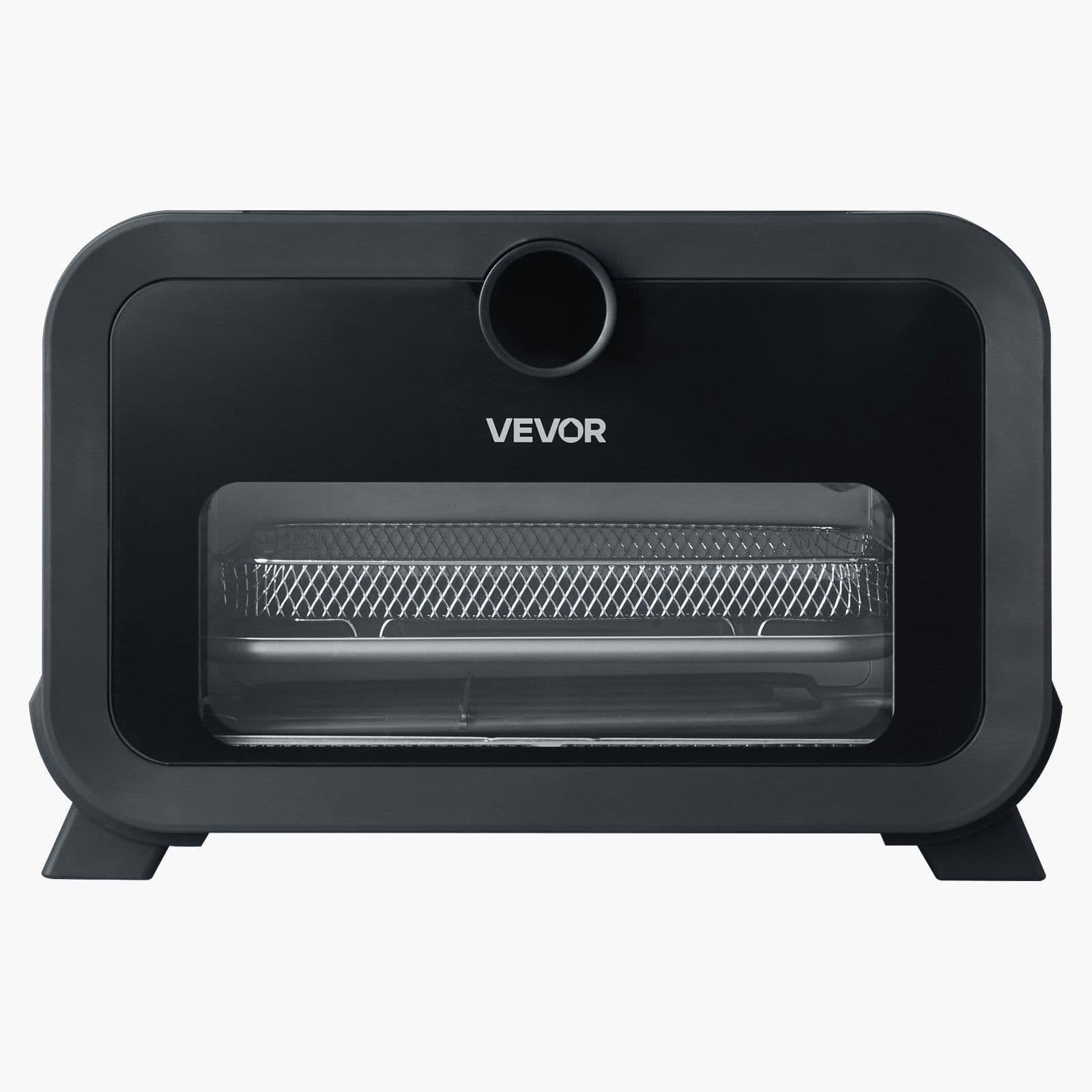 image-VEVOR Pizza Oven, 8 Presets Electric Pizza Ovens Air Fry Combo, 12-Inch Indoor Pizza Maker Smart Knob Control , 750°F Max Temp, IPX4 Waterproof Countertop Pizza Cooker w/Pizza Stone,Fry Basket