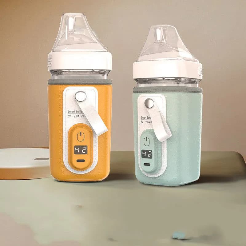 image-Baby Milk Bottle Insulation Artifact Constant Temperature Heating Pigeon Baby Bottle Insulation Cover Night Milk Adjusting Milk