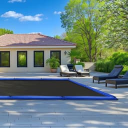 image-VEVOR Pool Cover Water Bags, 5 Packs 8 Ft, Double Chamber Pool Cover Water Tubes, 0.4mm Thick PVC Bags Weights with Leakproof Screw Cap, for Inground Swimming-Pool Covers Winter Closing, Blue