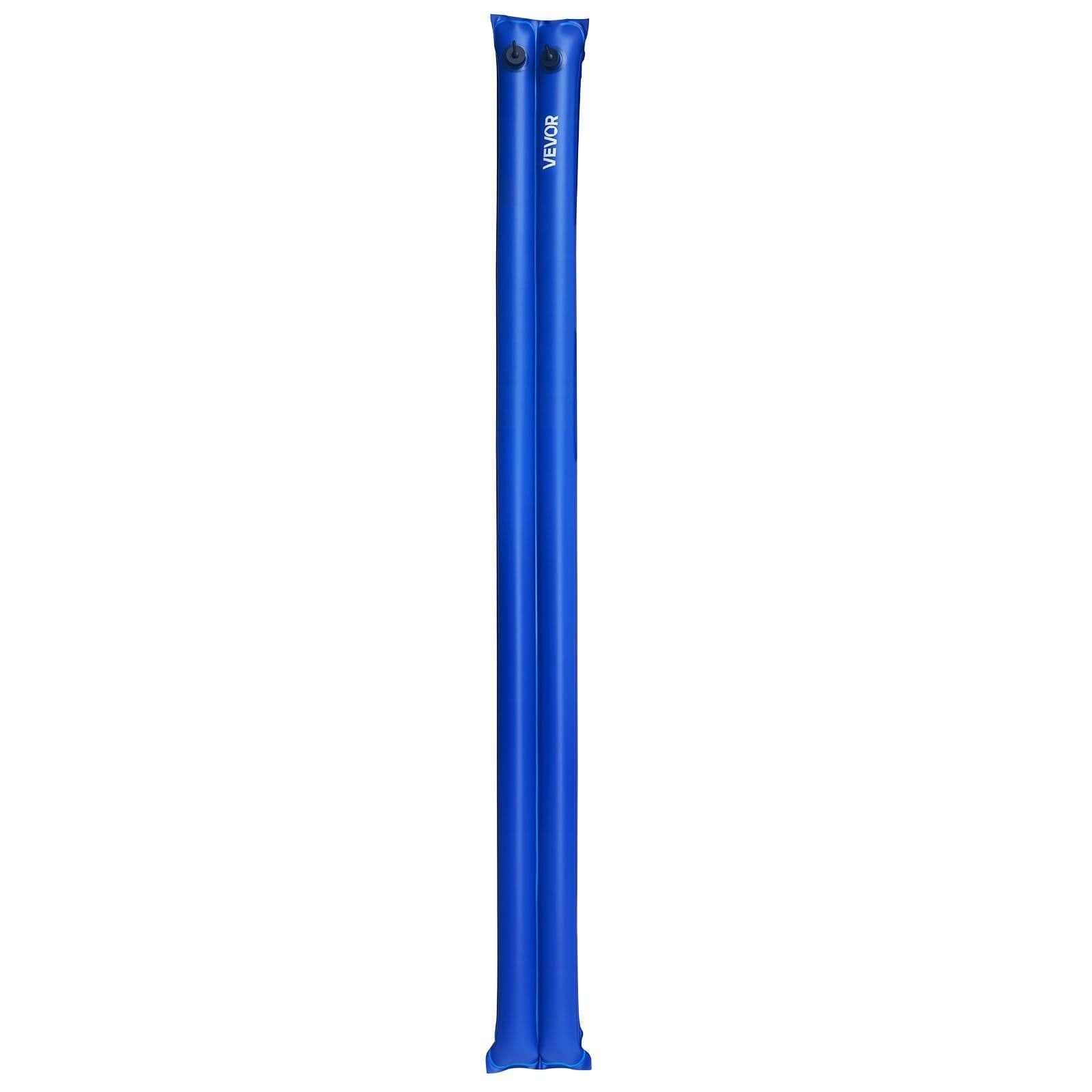 image-VEVOR Pool Cover Water Bags, 5 Packs 8 Ft, Double Chamber Pool Cover Water Tubes, 0.4mm Thick PVC Bags Weights with Leakproof Screw Cap, for Inground Swimming-Pool Covers Winter Closing, Blue