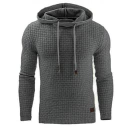 image-Men's Jacquard Sweater Long-sleeved Hoodie Warm Color Hooded Sweatshirt Jacket