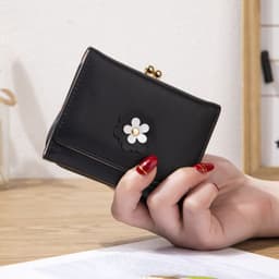 image-Women's Short Casual Simple Mini Student Cute Animal Kitten Wallet