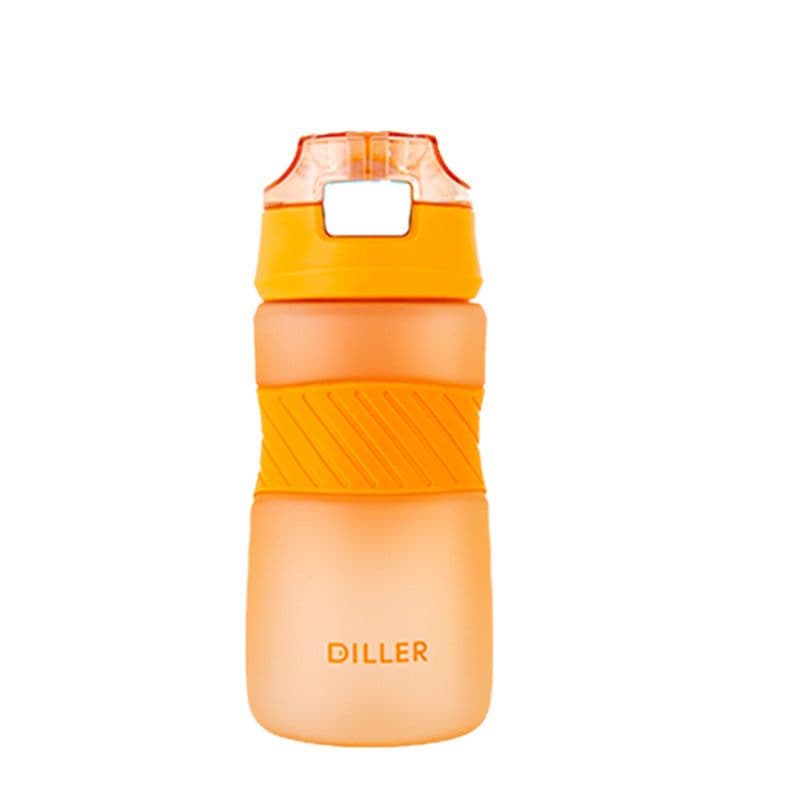 image-Plastic Cup, Frosted Sports Water Cup, Straw Space Cup