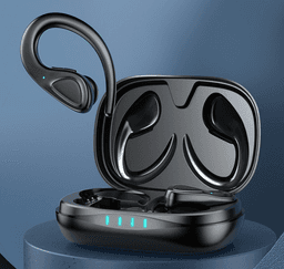 image-Bluetooth Headset Binaural Wireless Sports Hanging Ear Type