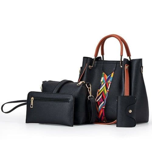image-Four-Piece Fashion PU Handbag For Women