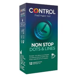 image-Condoms Non Stop Dots & Lines Control (12 uds)