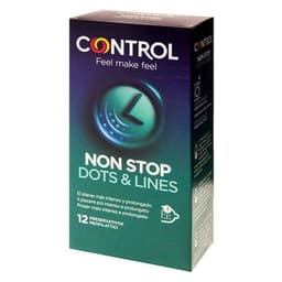 image-Condoms Non Stop Dots & Lines Control (12 uds)