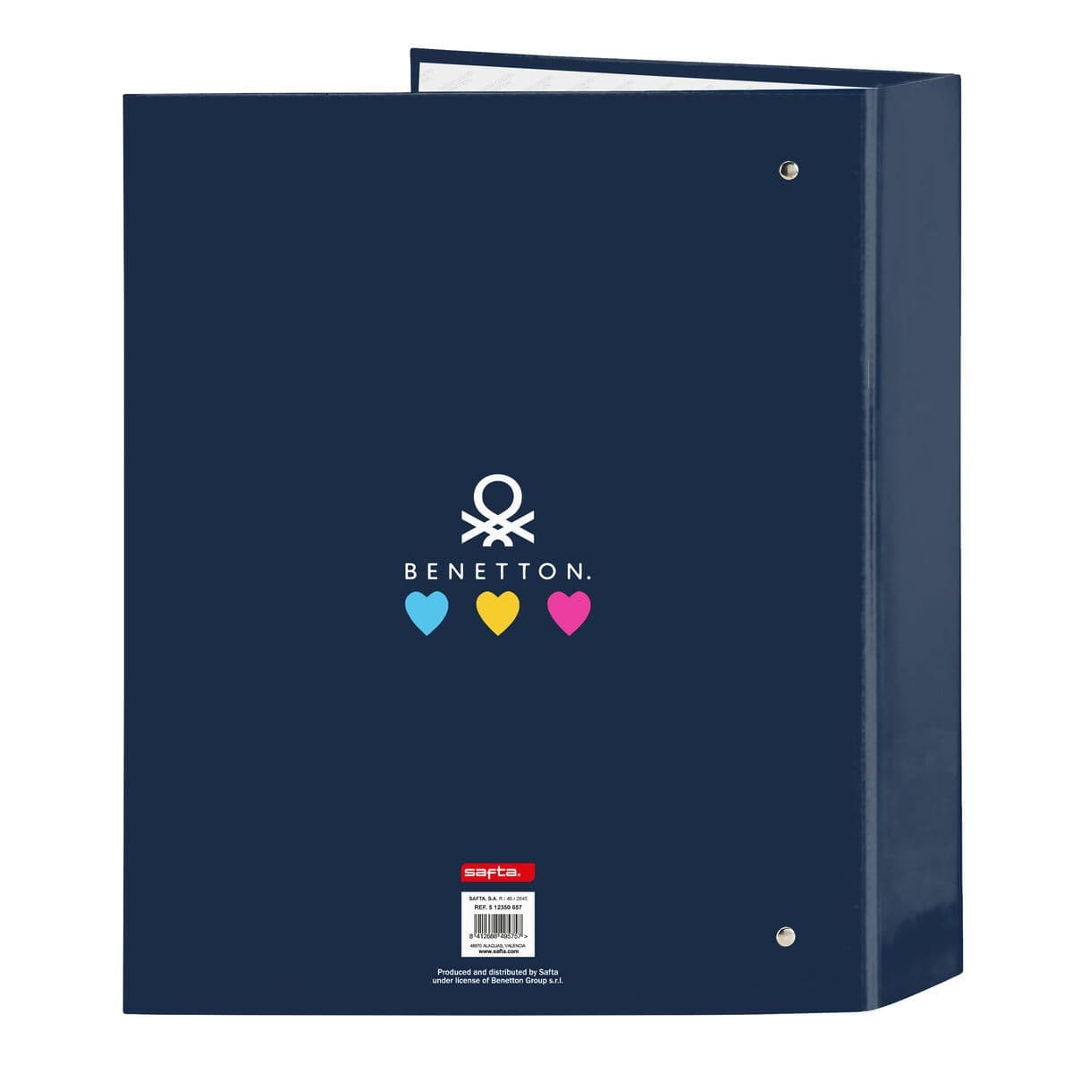 image-Ring binder Benetton Love Navy Blue A4 (27 x 33 x 6 cm)