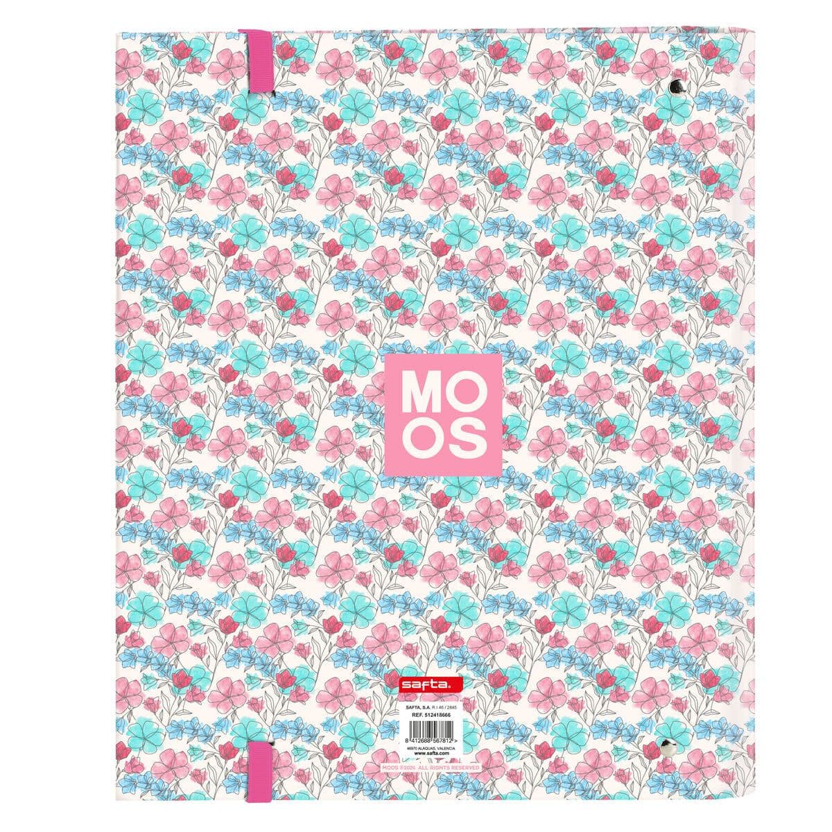 image-Ring binder Moos Flores Multicolour 27 x 32 x 3.5 cm