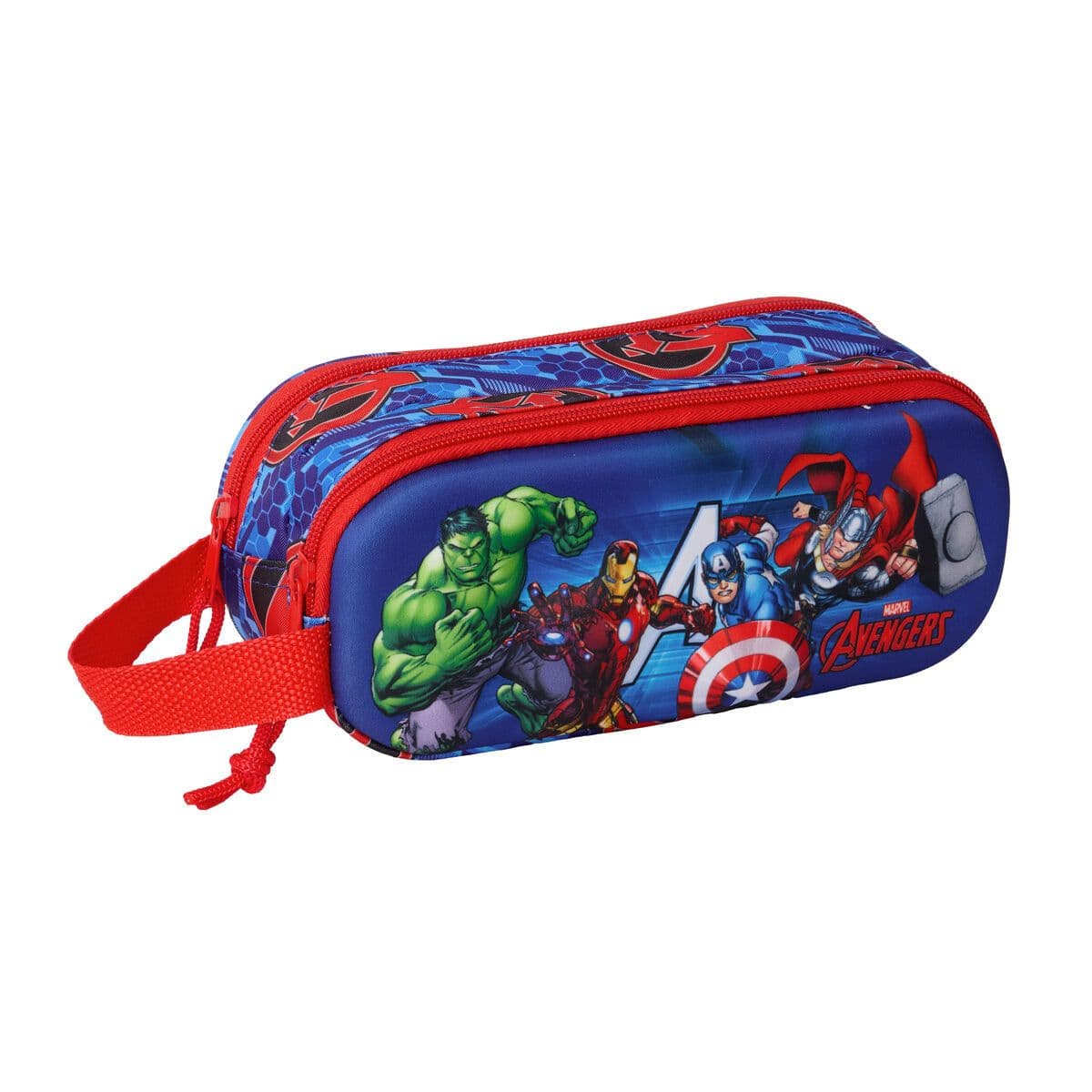 image-Double Carry-all The Avengers Red Dark blue 21 x 8 x 6 cm 3D