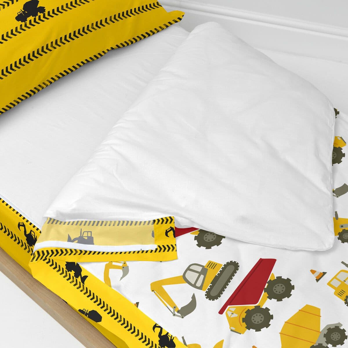 image-Quilted Zipper Bedding HappyFriday Mr Fox Machinery Multicolour 105 x 200 cm