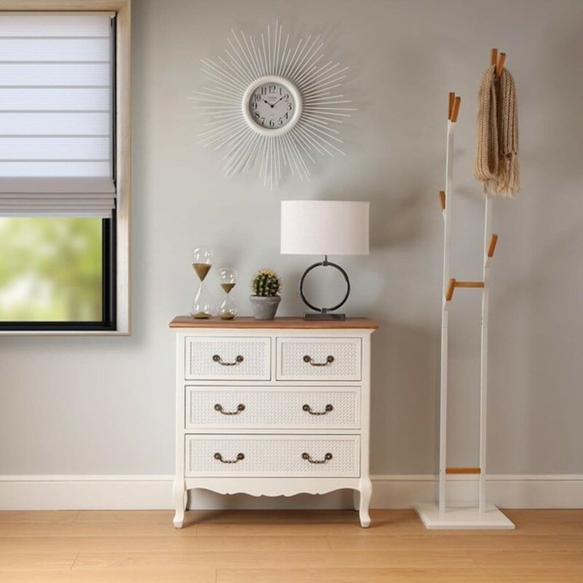 image-Wall Clock Versa VS-20460113 Metal MDF Wood 68 x 6,5 x 68 cm