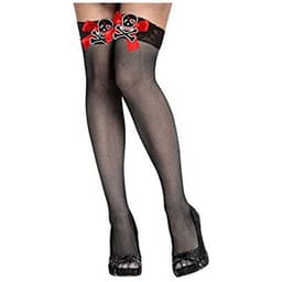 image-Costume Stockings Pirate One size Black Pirate