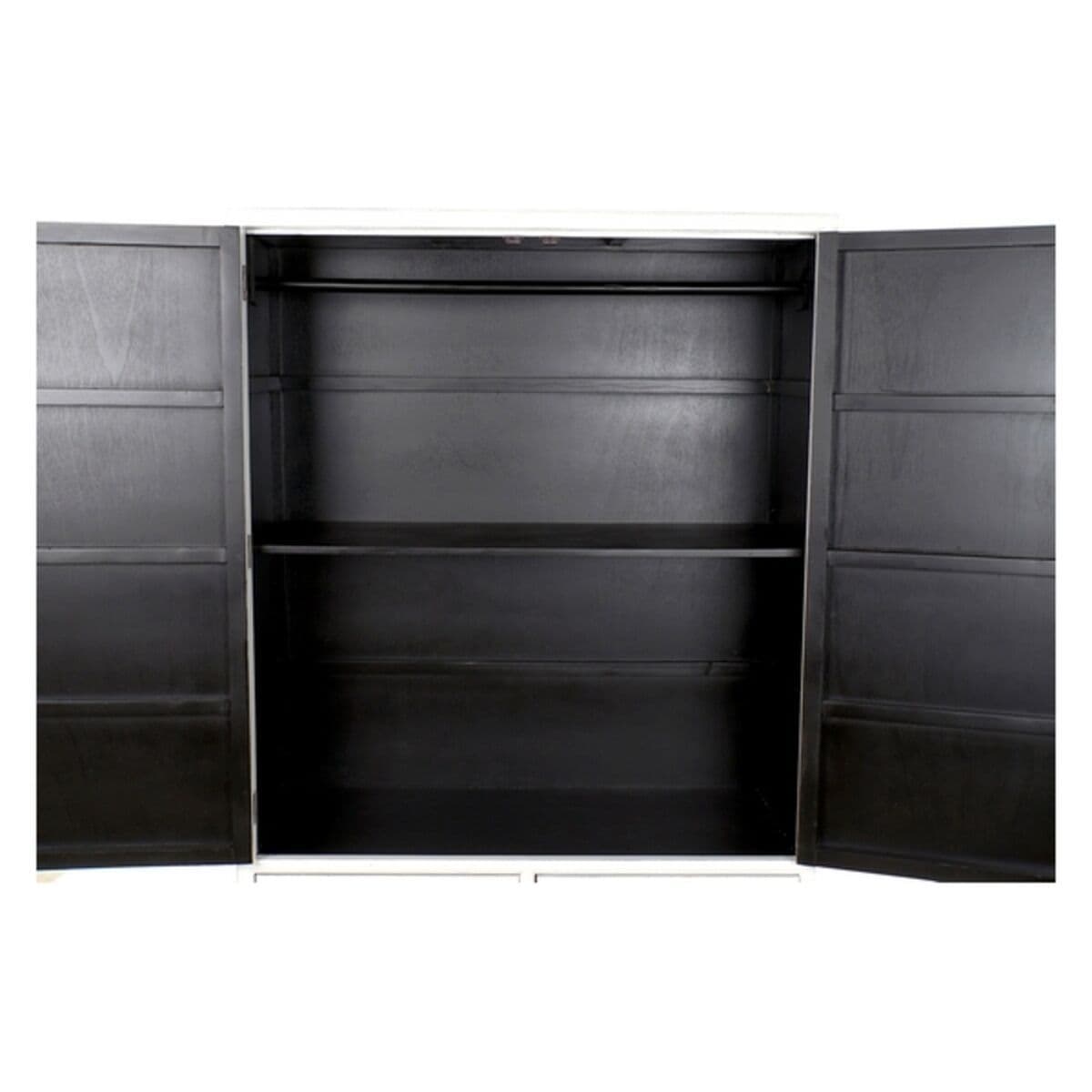 image-Cupboard DKD Home Decor White Golden Metal Poplar 120 x 50 x 175 cm