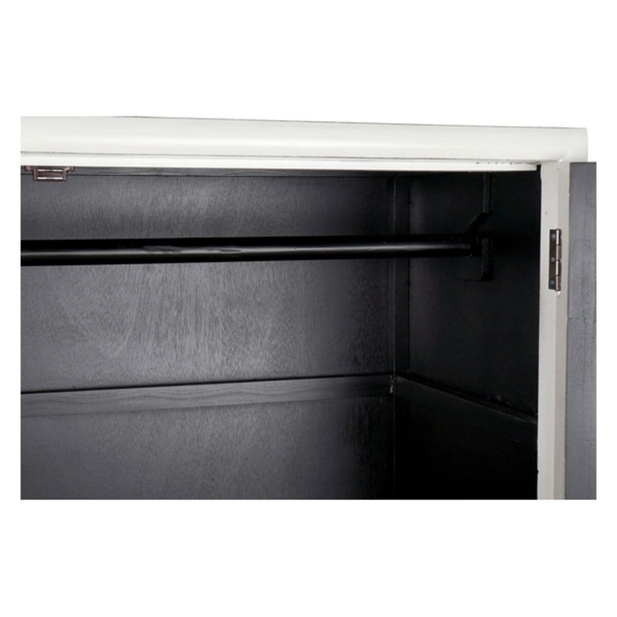 image-Cupboard DKD Home Decor White Golden Metal Poplar 120 x 50 x 175 cm